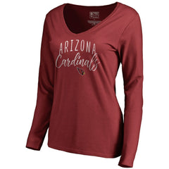 Women's Graceful Long Sleeve V-Neck T-Shirt - Arizona Cardinals