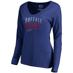 Women's Graceful Long Sleeve V-Neck T-Shirt - Buffalo Bills