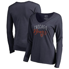 Women's Graceful Long Sleeve V-Neck T-Shirt - Chicago Bears