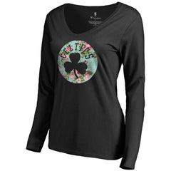 NBA Boston Celtics Women's Lovely V-Neck Long Sleeve T-Shirt