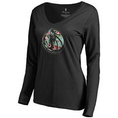 NBA Dallas Mavericks Women's Lovely V-Neck Long Sleeve T-Shirt sale