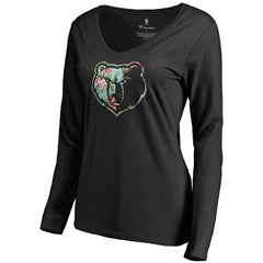 NBA Memphis Grizzlies Women's Lovely Long Sleeve V-Neck T-Shirt
