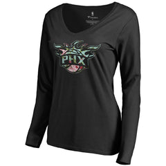 NBA Phoenix Suns Women's Lovely V-Neck Long Sleeve T-Shirt