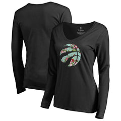 NBA Toronto Raptors Women's Lovely V-Neck Long Sleeve T-Shirt