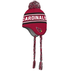 Youth Jacquard Tassel Knit Hat with Pom - Arizona Cardinals