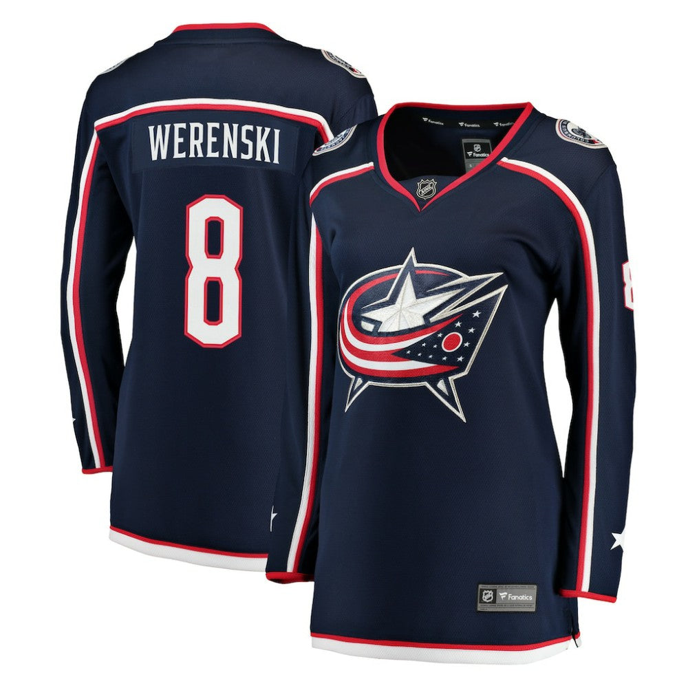 NHL Navy Zach Werenski Columbus Blue Jackets Fanatics Women's Breakaway Jersey