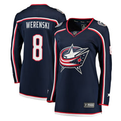 NHL Navy Zach Werenski Columbus Blue Jackets Fanatics Women's Breakaway Jersey