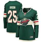 NHL Green Jonas Brodin Minnesota Wild Fanatics Women's Breakaway Player Jersey