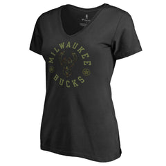 NBA Milwaukee Bucks Women's Liberty V-Neck T-Shirt