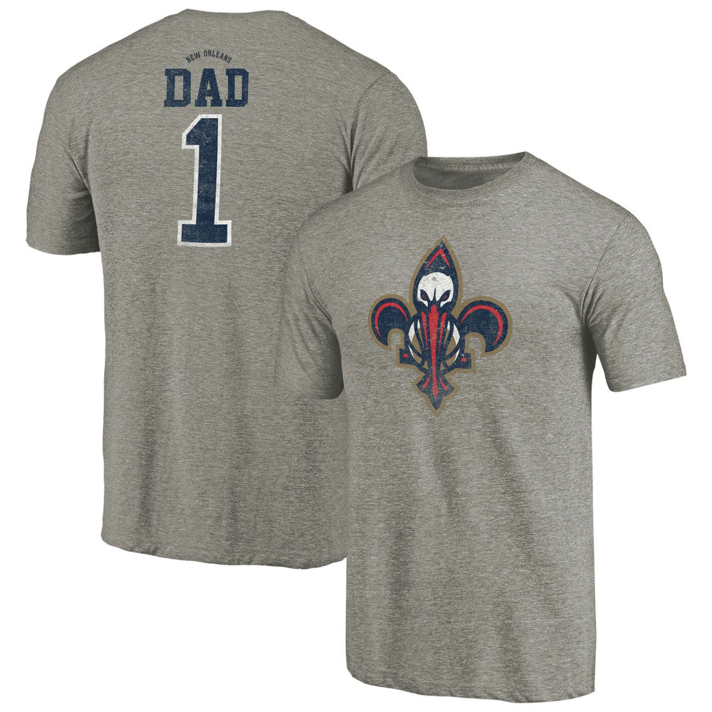 NBA New Orleans Pelicans Greatest Dad Tri-Blend T-Shirt