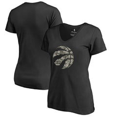 NBA Toronto Raptors Women's Cloak Camo V-Neck T-Shirt