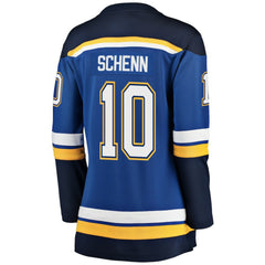 NHL Blue Brayden Schenn St. Louis Blues Fanatics Women's Breakaway Player Jersey