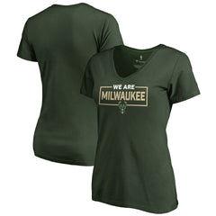 NBA Milwaukee Bucks Women's We Are Iconic Collection V-Neck T-Shirt