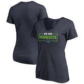 NBA Minnesota Timberwolves Women's We Are Iconic Collection V-Neck T-Shirt