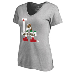 MLB Los Angeles Dodgers Women's Hometown Collection Cali Flag T-Shirt