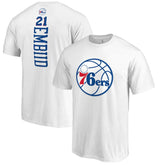 NBA Joel Embiid Philadelphia 76ers Backer Name & Number T-Shirt