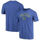 MLB Milwaukee Brewers Vintage Cooperstown Collection Wahconah Tri-Blend T-Shirt