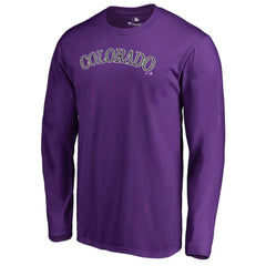 MLB Colorado Rockies Team Wordmark Long Sleeve T-Shirt