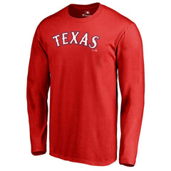 MLB Texas Rangers Team Wordmark Long Sleeve T-Shirt