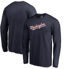 MLB Washington Nationals Team Wordmark Long Sleeve T-Shirt