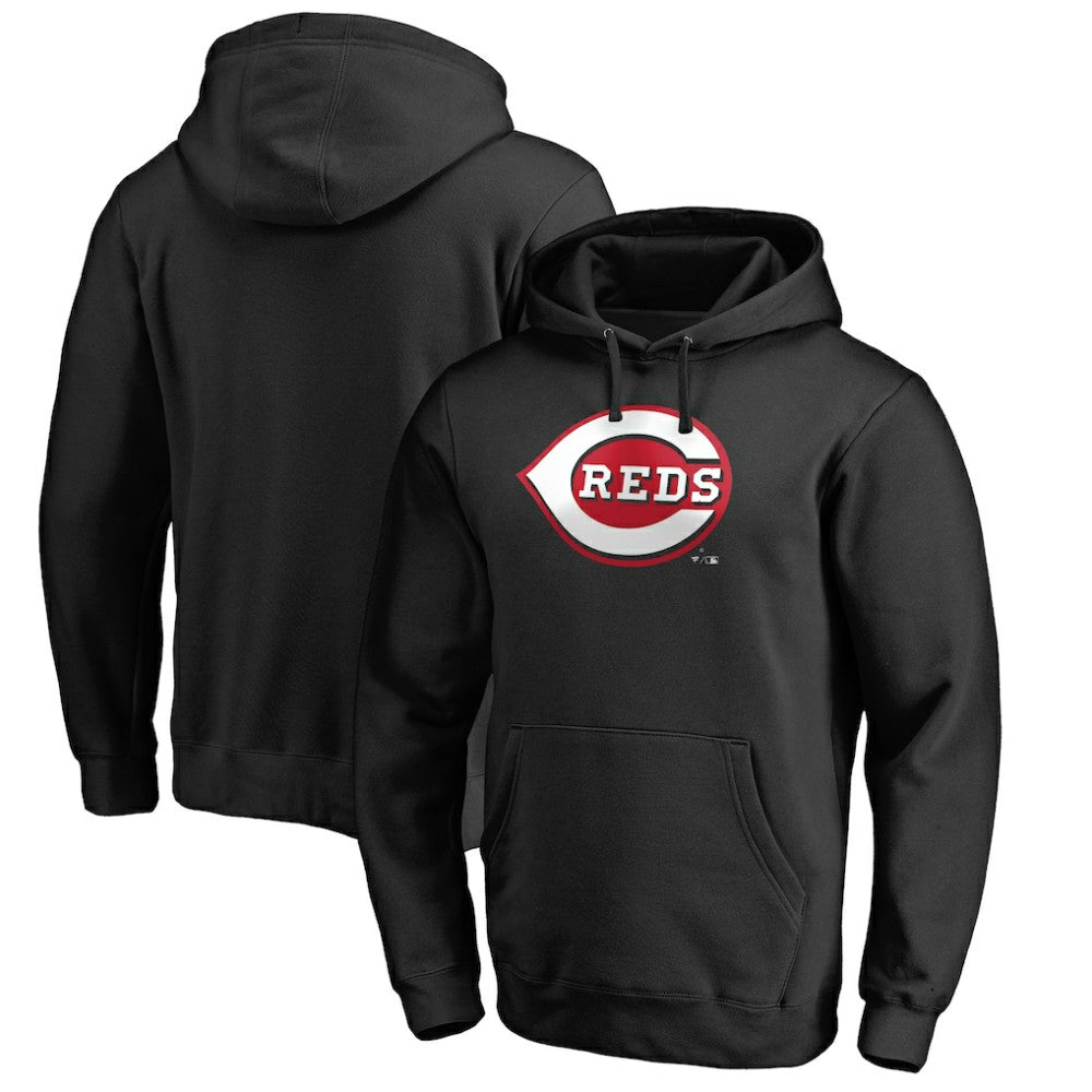 MLB Cincinnati Reds Official Wordmark Fitted Pullover Hoodie