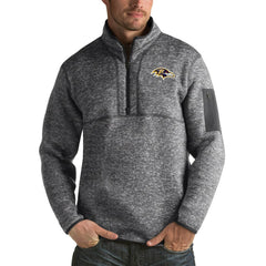 Antigua Fortune Big & Tall Quarter-Zip Pullover Jacket - Baltimore Ravens