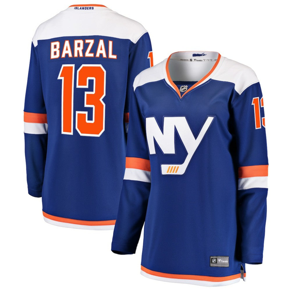 NHL Blue Mathew Barzal New York Islanders Fanatics Women's Alternate Breakaway Jersey