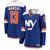 NHL Blue Mathew Barzal New York Islanders Fanatics Women's Alternate Breakaway Jersey
