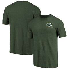Primary Logo Left Chest Distressed Tri-Blend T-Shirt - Green Bay Packers
