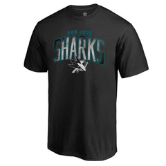 NHL Black San Jose Sharks Arch Smoke T-Shirt