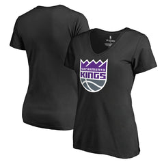 NBA Sacramento Kings Women's Primary Logo V-Neck T-Shirt