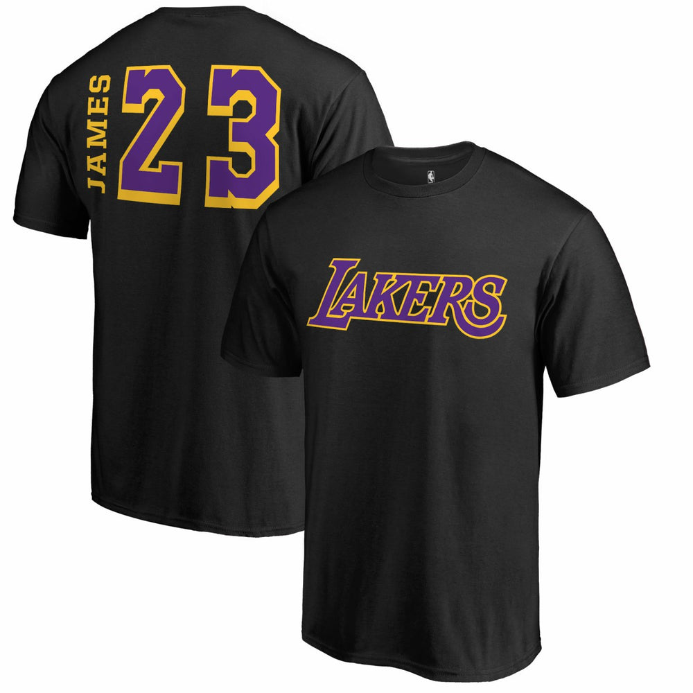 NBA LeBron James Los Angeles Lakers Sidesweep Name & Number T-Shirt