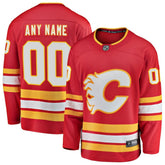 NHL Red Calgary Flames Fanatics Home Breakaway Custom Jersey