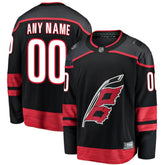 NHL Black Carolina Hurricanes Fanatics Home Breakaway Custom Jersey