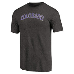 MLB Colorado Rockies Team Wordmark Tri-Blend T-Shirt