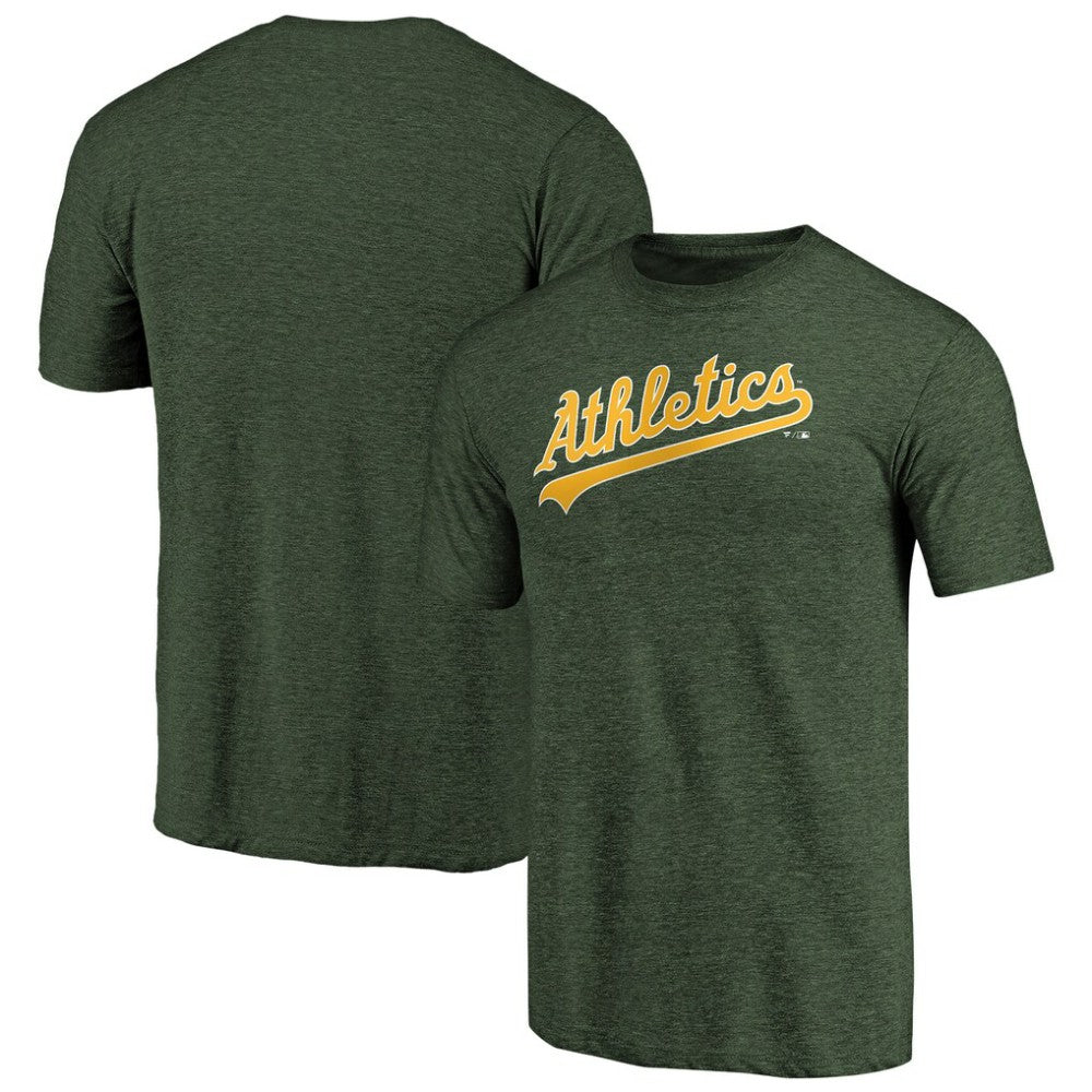 MLB Athletics Team Wordmark Tri-Blend T-Shirt