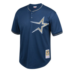 MLB Jeff Bagwell Houston Astros Mitchell & Ness Youth Cooperstown Collection Mesh Batting Practice Jersey