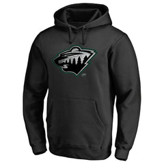 NHL Black Minnesota Wild Core Smoke Pullover Hoodie