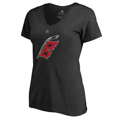 NHL Black Carolina Hurricanes Women's Team Alternate V-Neck T-Shirt