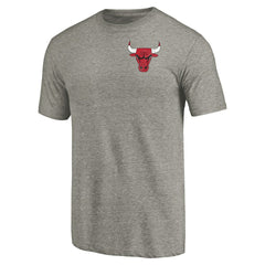 NBA Chicago Bulls Primary Logo Left Chest Distressed Tri-Blend T-Shirt sale