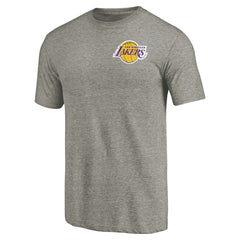 NBA Los Angeles Lakers Primary Logo Left Chest Distressed Tri-Blend T-Shirt