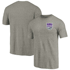 NBA Sacramento Kings Primary Logo Left Chest Distressed Tri-Blend T-Shirt