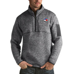 MLB Toronto Blue Jays Antigua Fortune Big & Tall Quarter-Zip Pullover Jacket