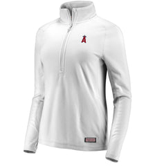 MLB Los Angeles Angels Vineyard Vines Women's Performance Grid Half-Zip Pullover Top