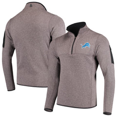 Antigua Fortune Quarter-Zip Pullover Jacket - Detroit Lions