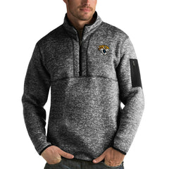 Antigua Fortune Quarter-Zip Pullover Jacket - Jacksonville Jaguars