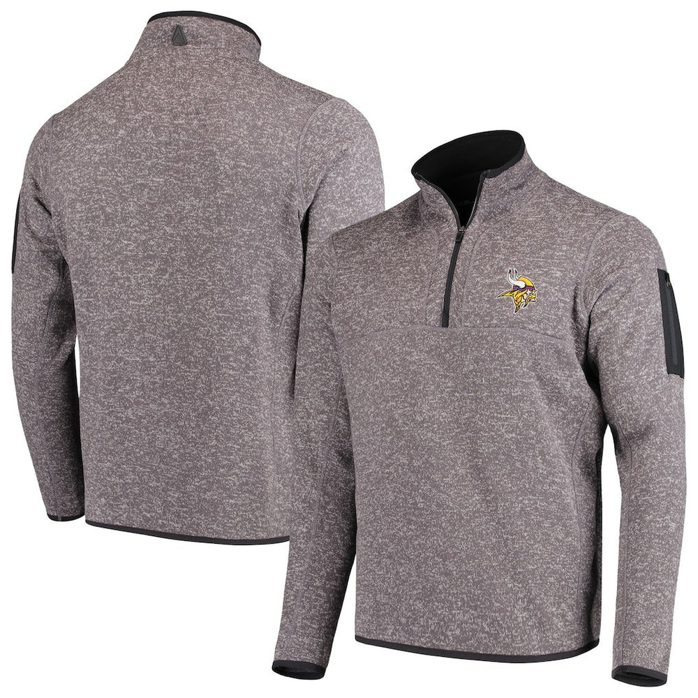 Antigua Fortune Quarter-Zip Pullover Jacket - Minnesota Vikings