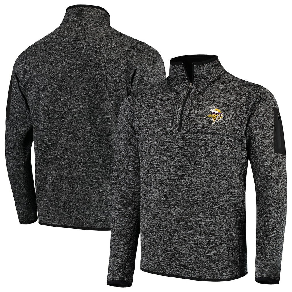 Antigua Fortune Quarter-Zip Pullover Jacket - Minnesota Vikings