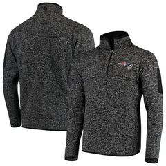 Antigua Fortune Quarter-Zip Pullover Jacket - New England Patriots
