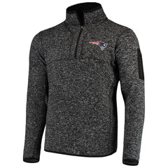 Antigua Fortune Quarter-Zip Pullover Jacket - New England Patriots